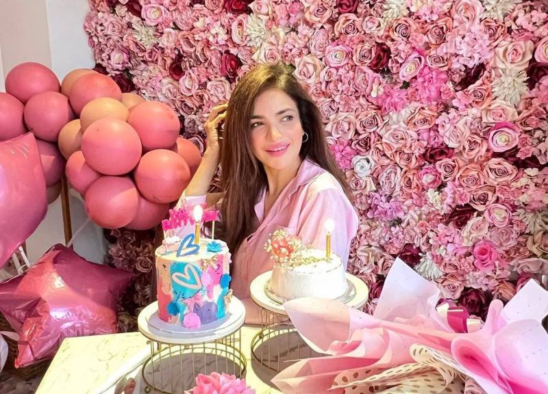 At Humaira Ali's birthday bash, a rosy atmosphere prevailed, where pink hues dominated every corner.