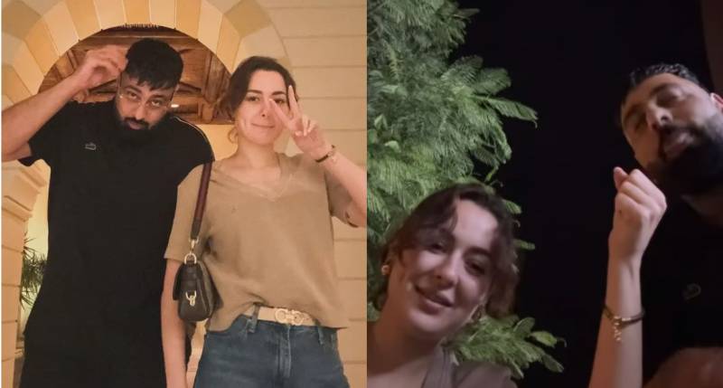 Hania Aamir hangs out with Indian singer Badshah, video goes viral