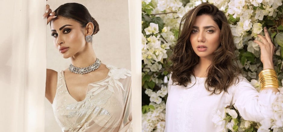 Indian actress Mouni Roy expresses admiration for Mahira Khan's beauty in her recent post.