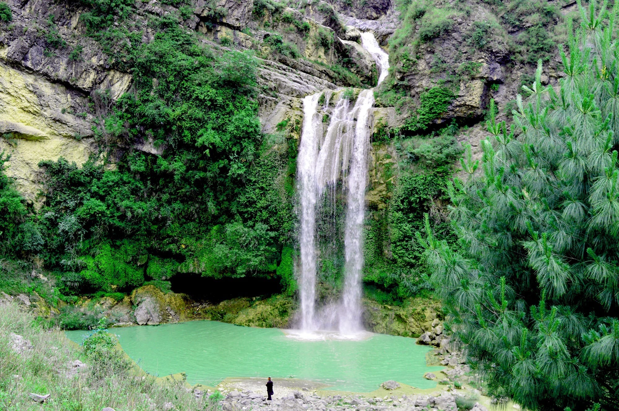 Abbotabad Hidden Waterfall: Karlan Waterfall Murree Road
